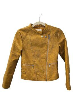 Habitual Girl Vegan Leather Motorcycle Jacket Size 12